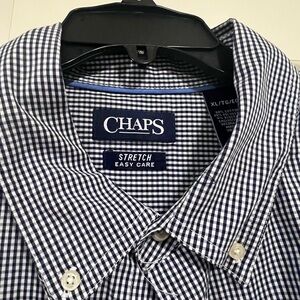 Men’s Chaps Easy Care Long-sleeved Dress Shirt XL NWT